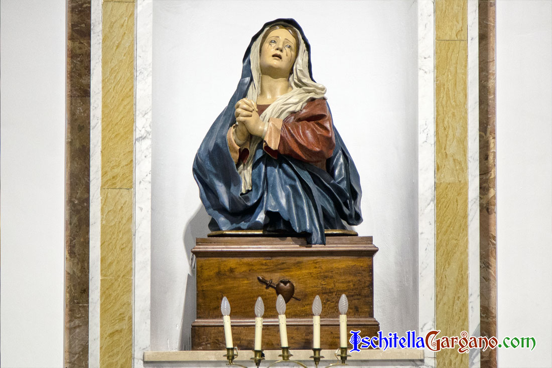Restaurata la seicentesca Madonna Addolorata di Ischitella, è tornata al suo antico splendore Madonna Addolorata