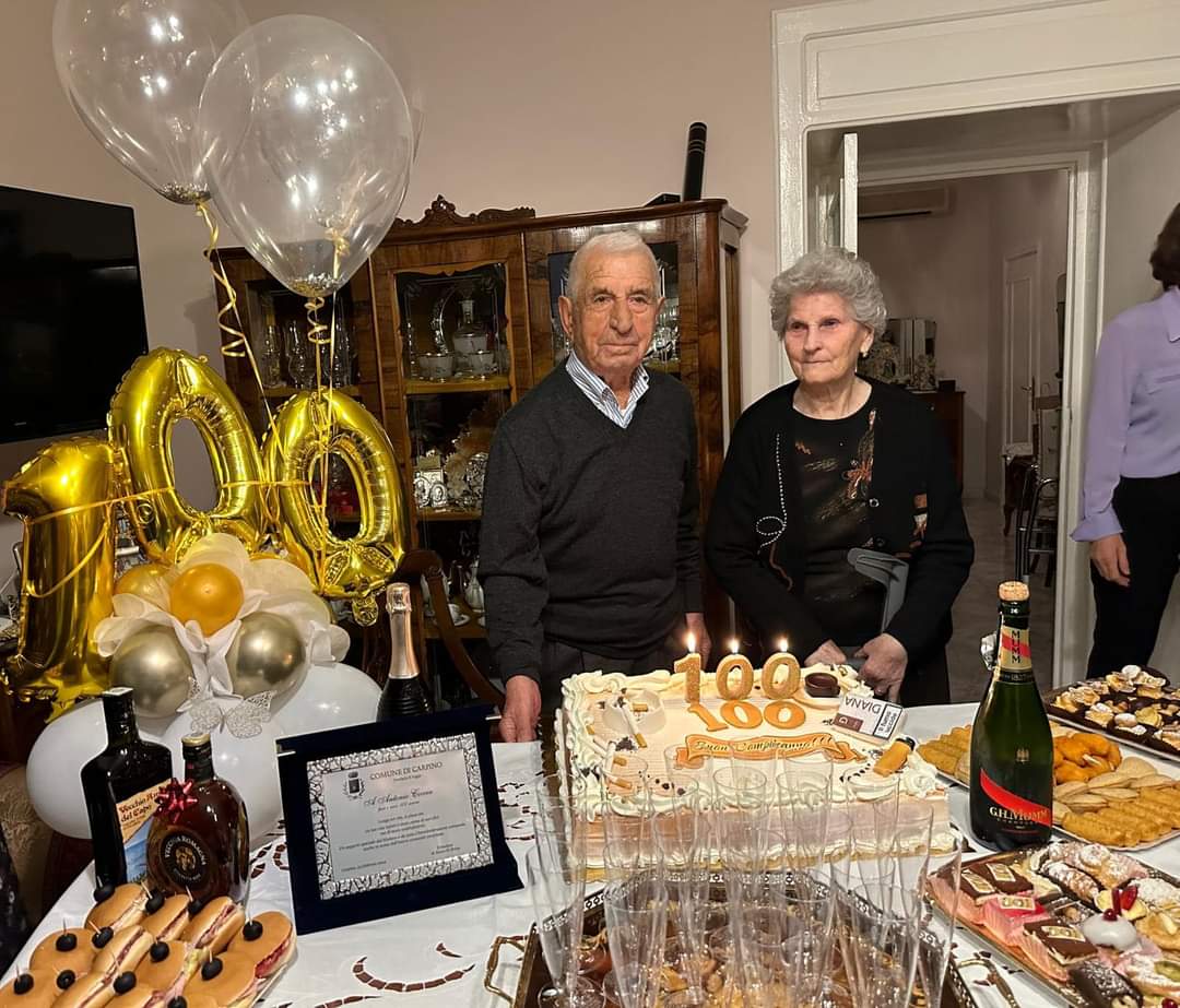 Carpino in festa per i 100 anni di “Zij Ndonje” Carpino in festa per i 100 anni di “Zij Ndonje”
