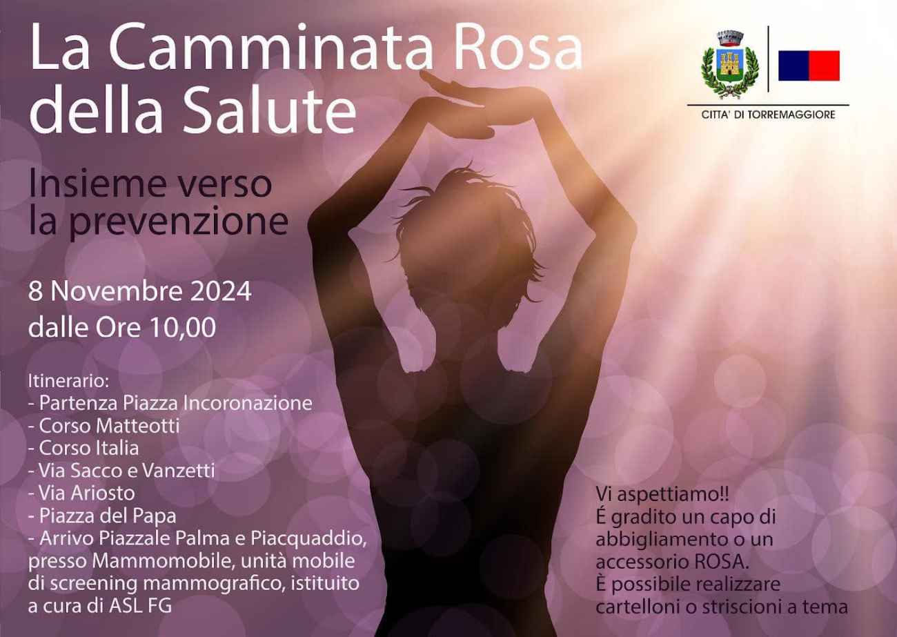 Torremaggiore si tingerà di rosa con “Mammomobile” e “Camminata Rosa” Torremaggiore si tingerà di rosa con “Mammomobile” e “Camminata Rosa”