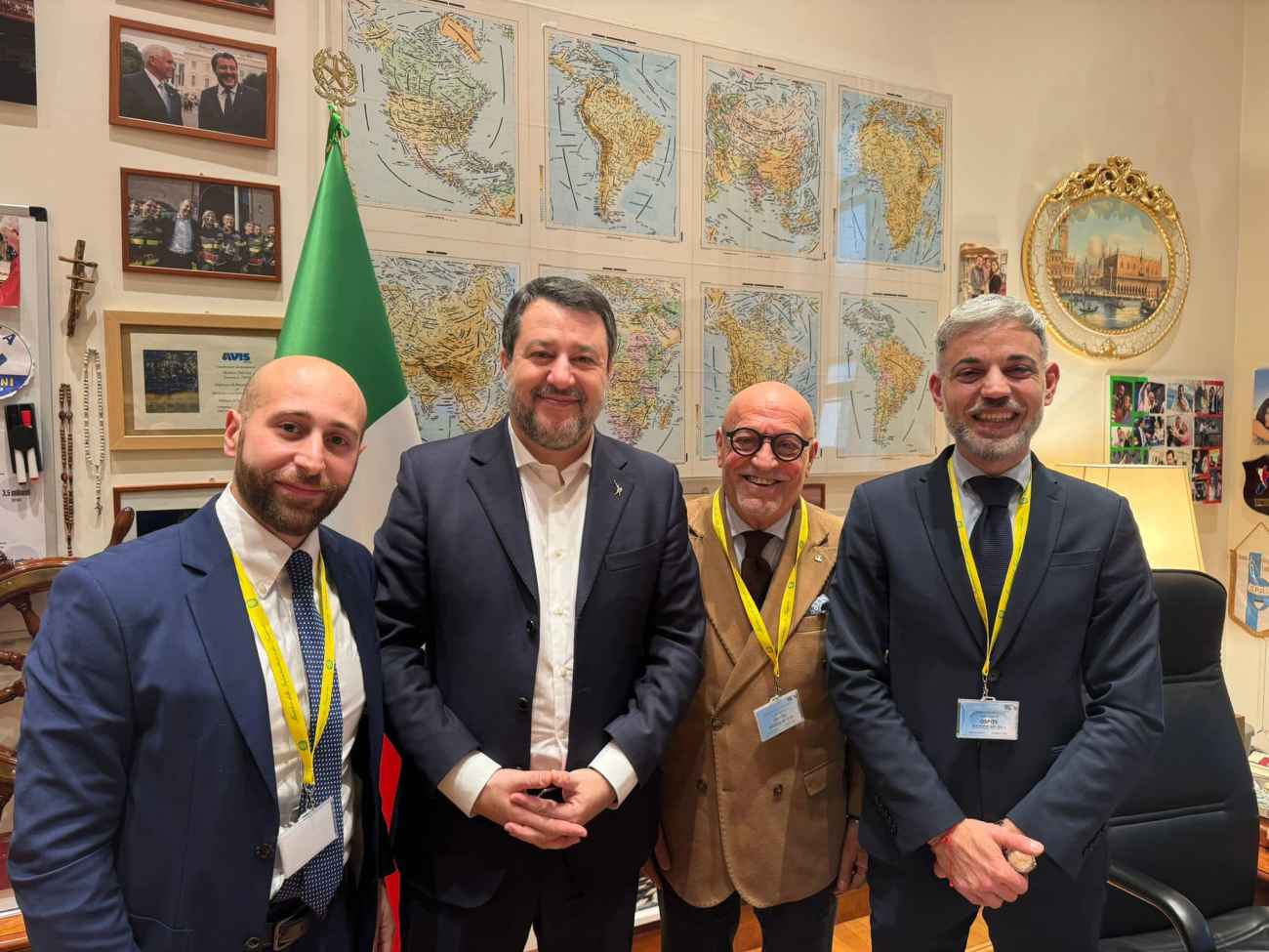 Il Ministro Salvini incontra i consiglieri del Gargano per la sicurezza della SS 693 Il Ministro Salvini incontra i consiglieri del Gargano per la sicurezza della SS 693