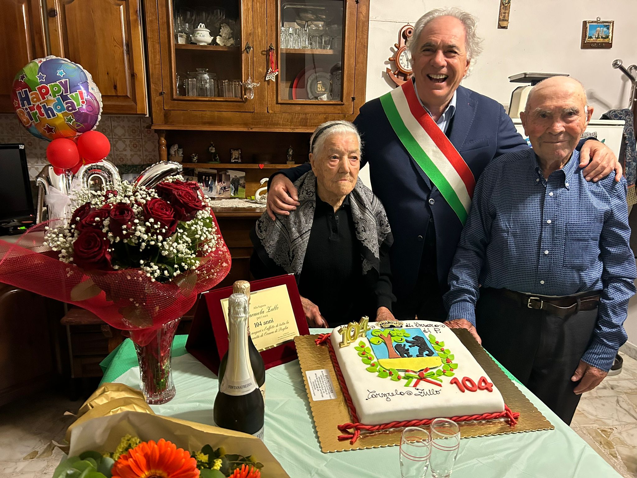 Orsara festeggia i 100 anni di Fedele Del Sonno Orsara festeggia i 100 anni di Fedele Del Sonno