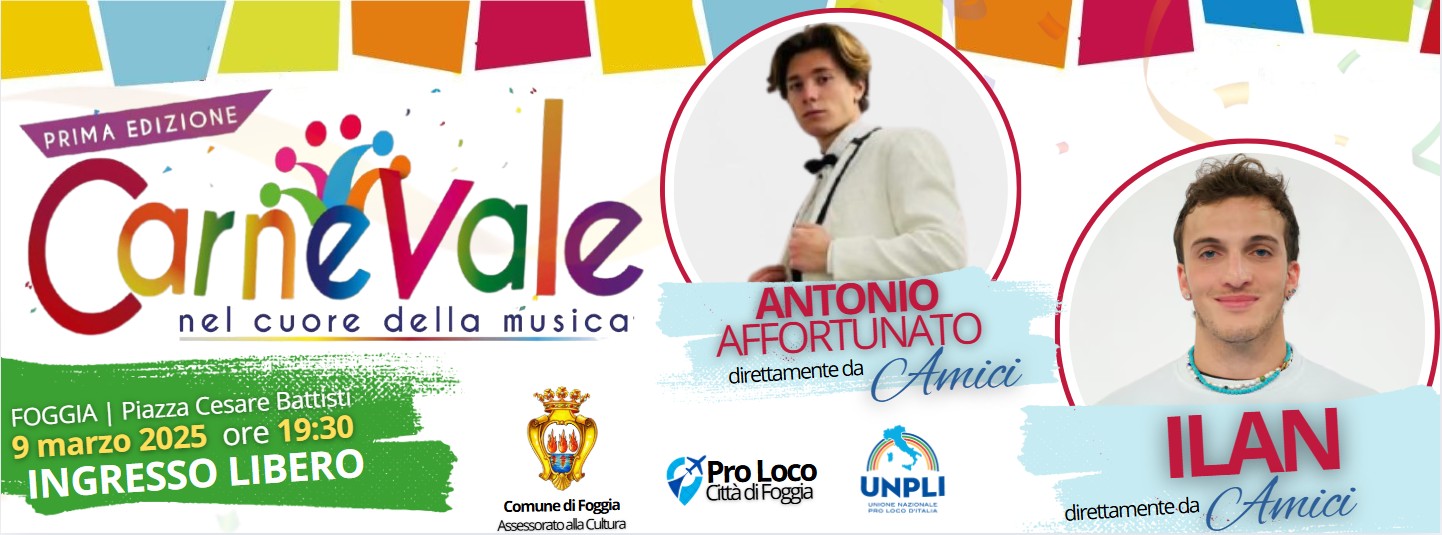 Foggia conclude il carnevale con la Pentolaccia: ospiti Ilan e Antonio Affortunato Foggia conclude il carnevale con la Pentolaccia: ospiti Ilan e Antonio Affortunato