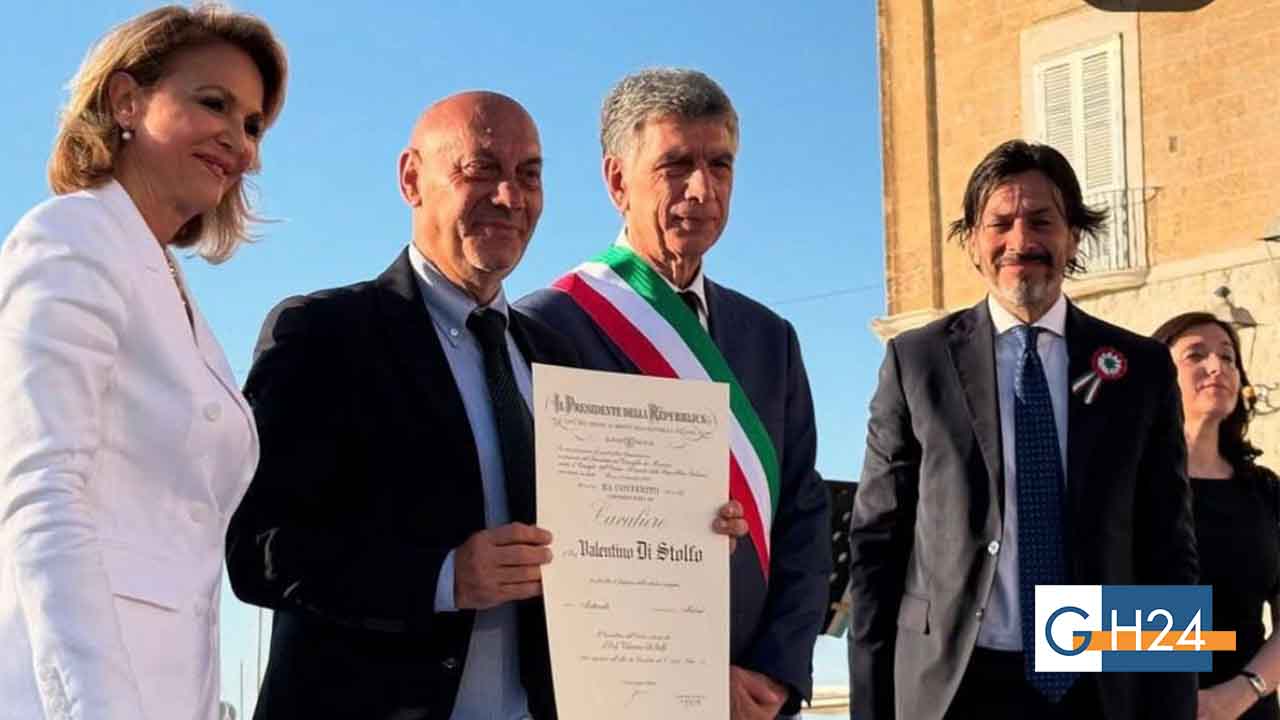 Valentino Di Stolfo, orgoglio di Ischitella, riceve il titolo di Cavaliere al Merito della Repubblica Italiana Valentino Di Stolfo, orgoglio di Ischitella, riceve il titolo di Cavaliere al Merito della Repubblica Italiana