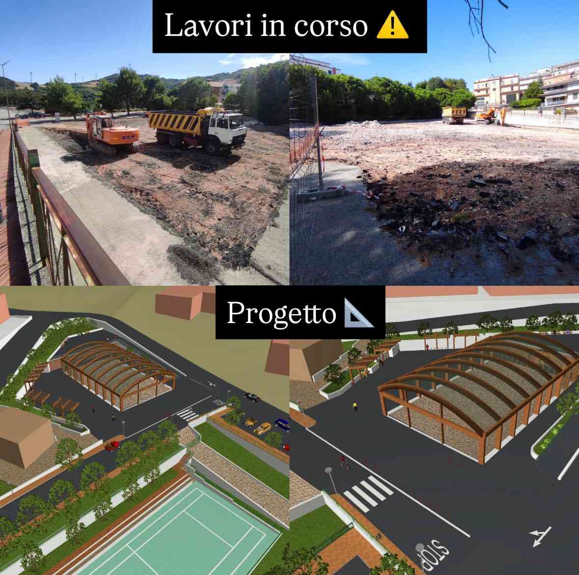 Volturino, iniziati i lavori di copertura a Piazza Mercato Volturino, iniziati i lavori di copertura a Piazza Mercato