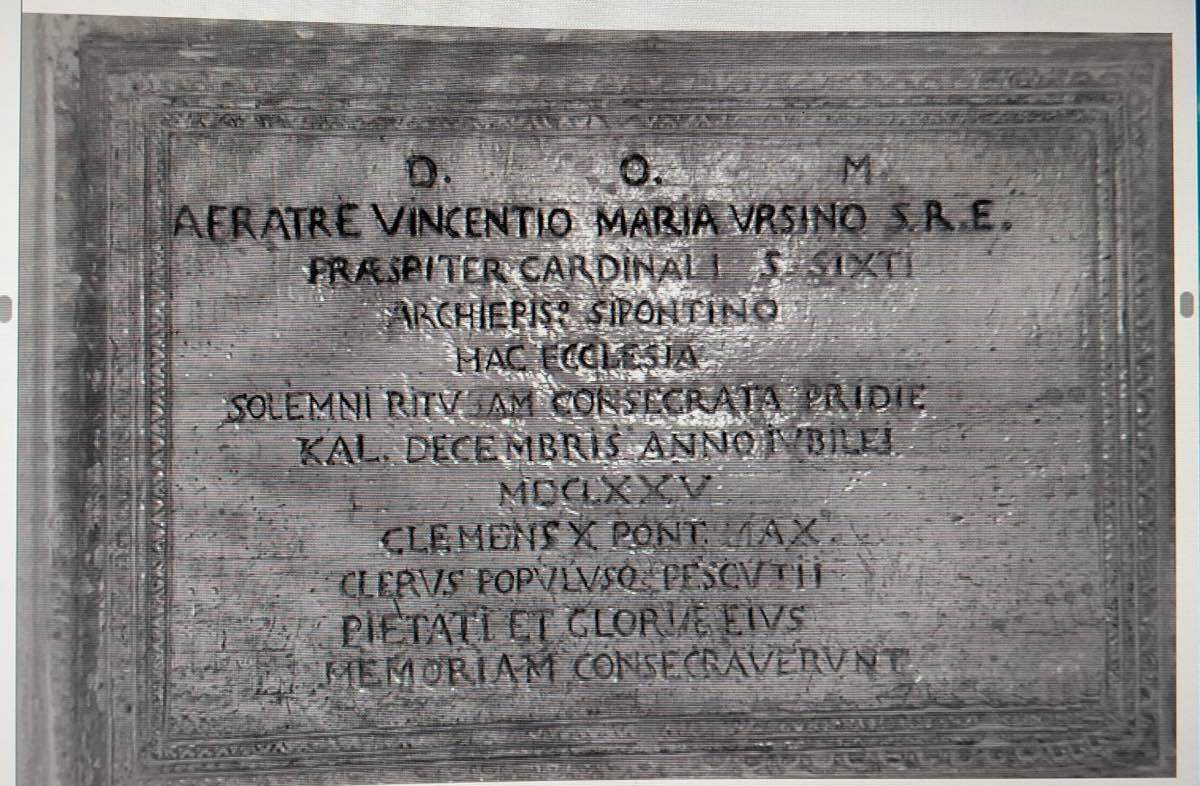 Peschici, 350 anni dalla dedicazione della Chiesa Matrice Peschici, 350 anni dalla dedicazione della Chiesa Matrice