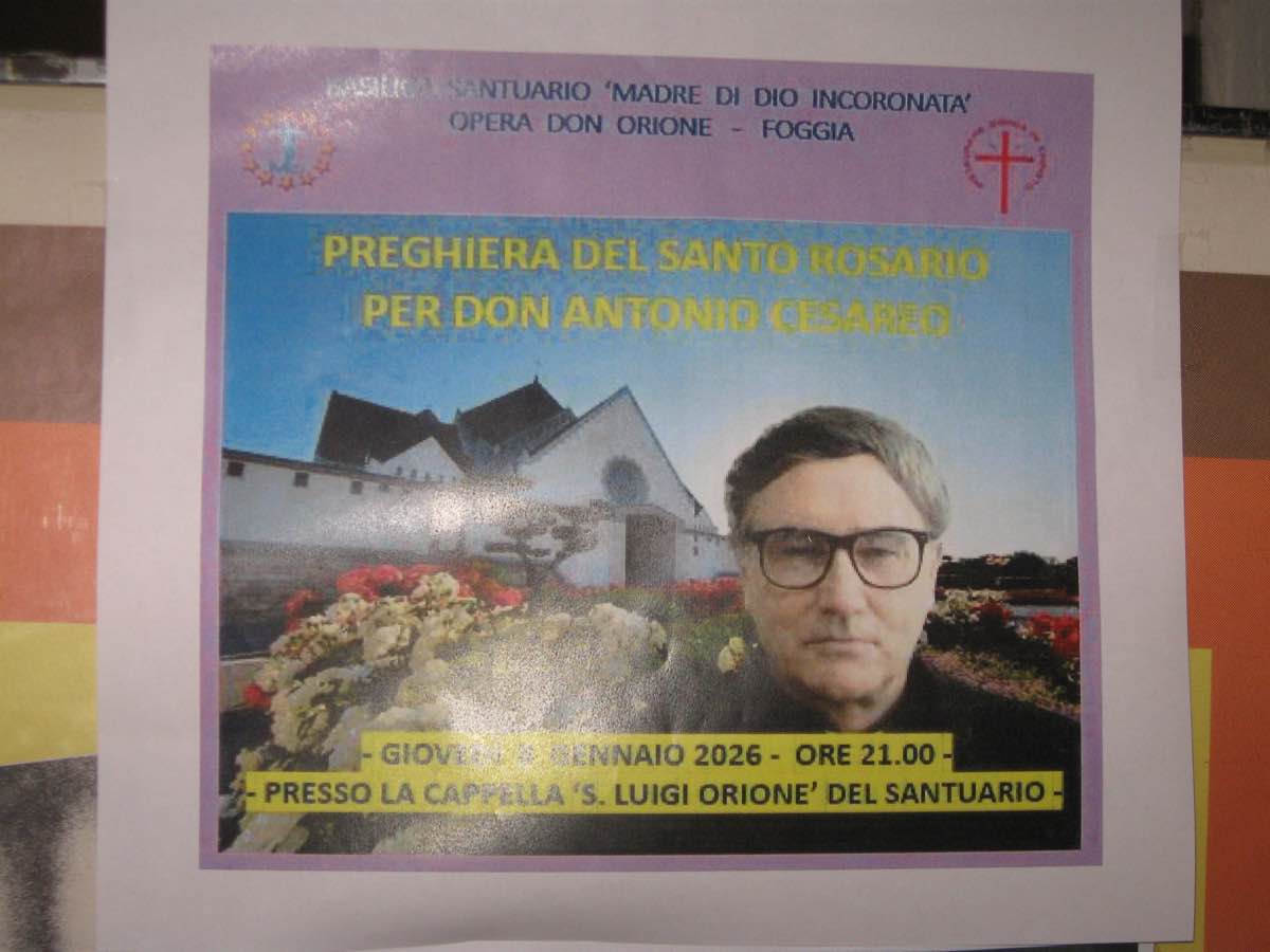 Addio a Don Antonio Cesareo, conobbe Pio da Pietrelcina Addio a Don Antonio Cesareo, conobbe Pio da Pietrelcina