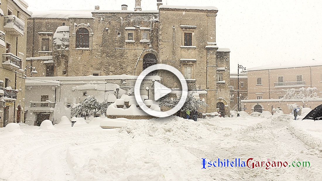 La storica nevicata del 28 febbraio 2018 sul Gargano Video neve ad Ischitella