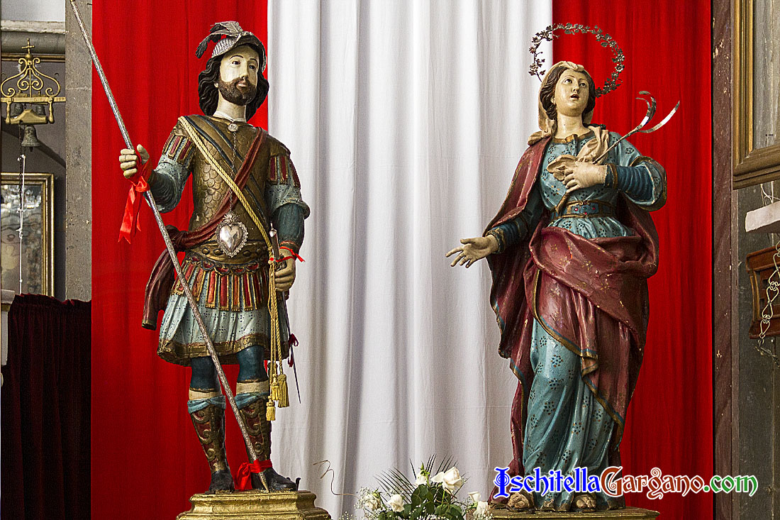 Niente assembramenti. Santa Messa a porte chiuse e in streaming per la Festa di Sant’Eustachio a Ischitella Sant'Eustachio e Santa Teopista