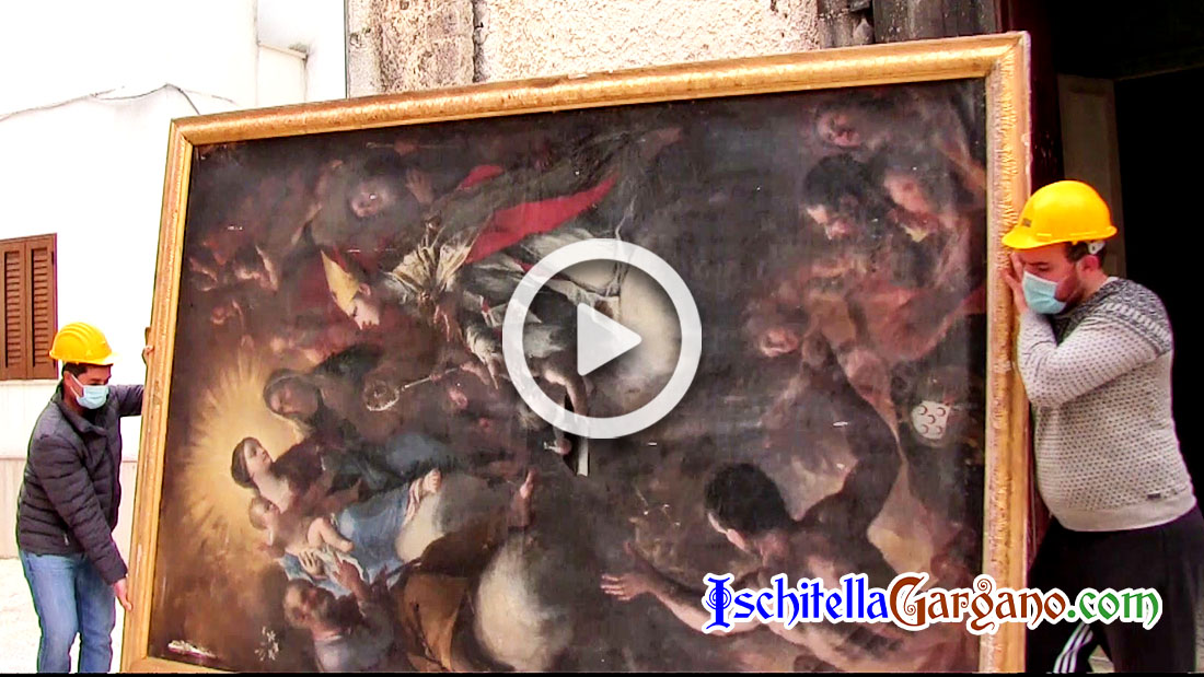 Ischitella, la rinascita della Chiesa del Purgatorio parte dal restauro della tela della Madonna della Mercede Madonna della Mercede