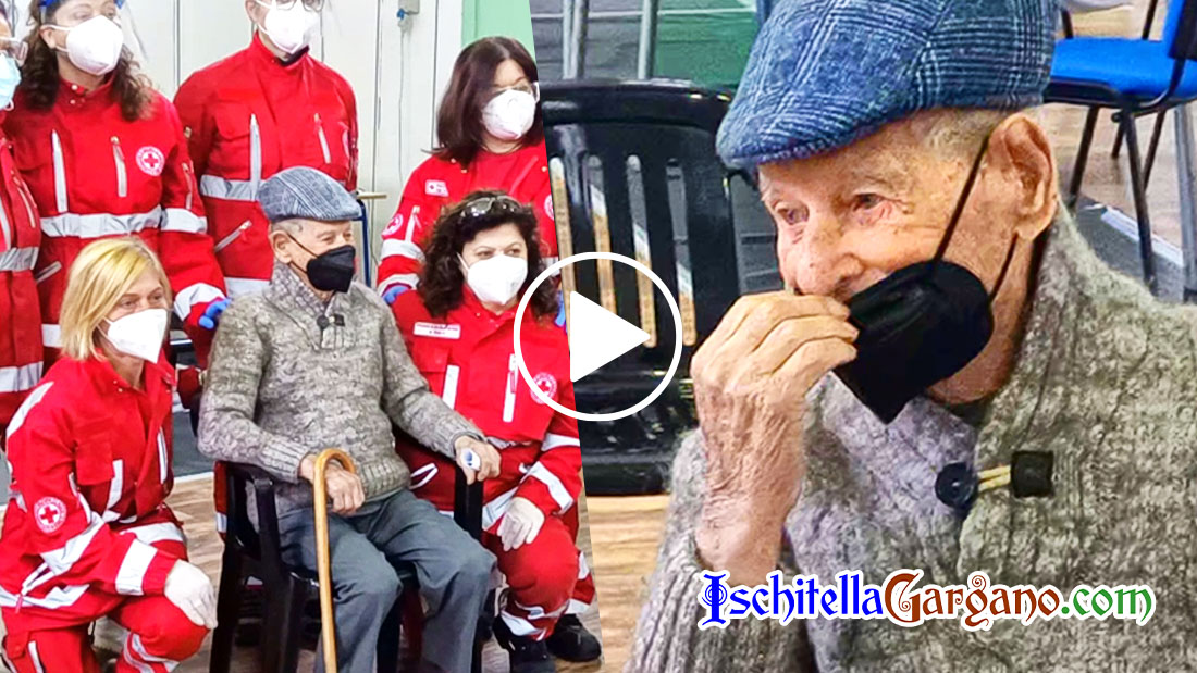 Domenico è una roccia. A quasi 105 anni completa il ciclo di vaccinazione Domenico Maiorano