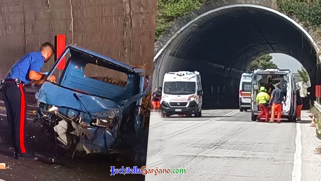 Tragico incidente nel Gargano: morti due coniugi di Carpino, Apecar distrutto Tragico incidente nel Gargano: morti due coniugi di Carpino, Apecar distrutto