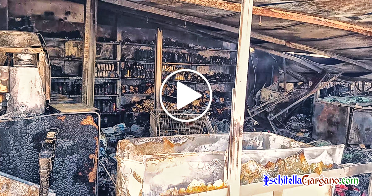 Fiamme e paura a San Menaio, incendio devasta un supermercato (FOTO e VIDEO) Incendio San Menaio