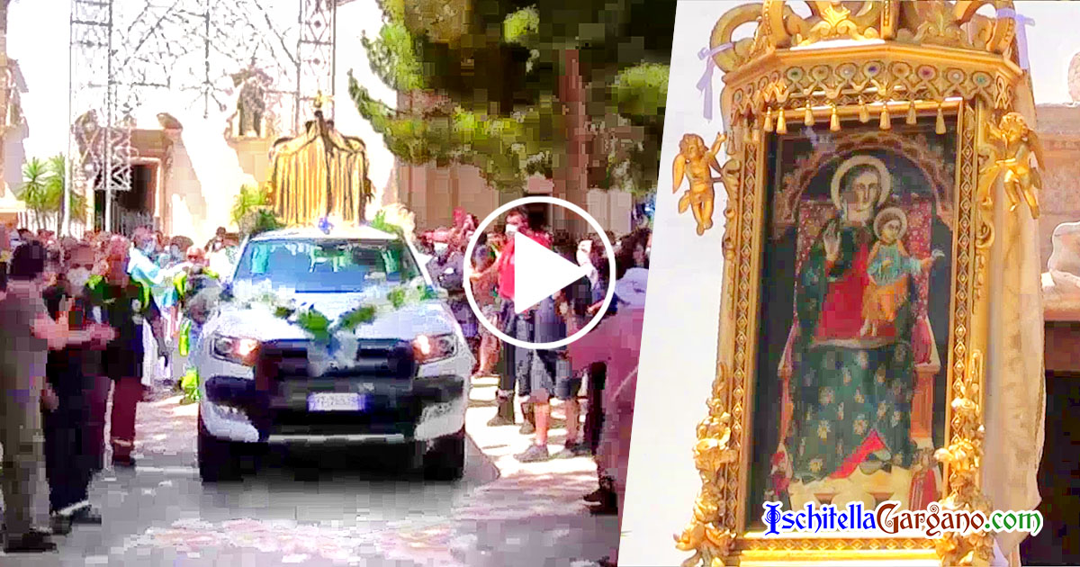 Rodi Garganico in festa per la Madonna della Libera. La “processione” avviene in pick-up tra applausi e lacrime Rodi Garganico in festa per la Madonna della Libera. La “processione” avviene in pick-up tra applausi e lacrime