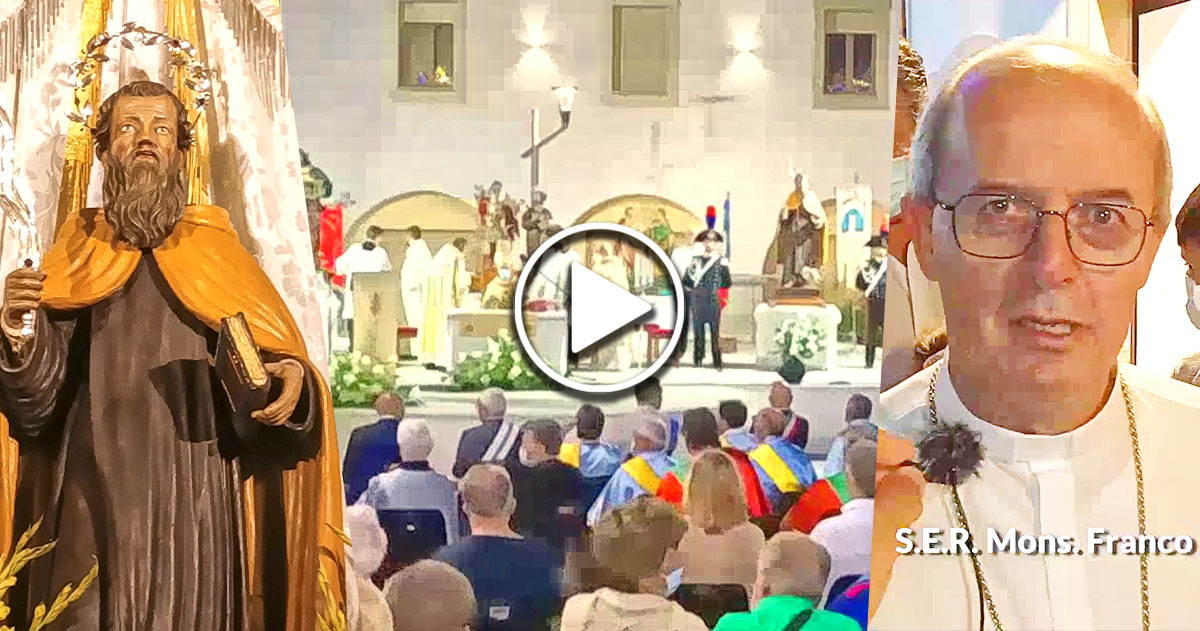 Peschici, celebrato in piazza il santo patrono. Il vescovo: “Abbiamo bisogno di rinascere” Sant'Elia Peschici