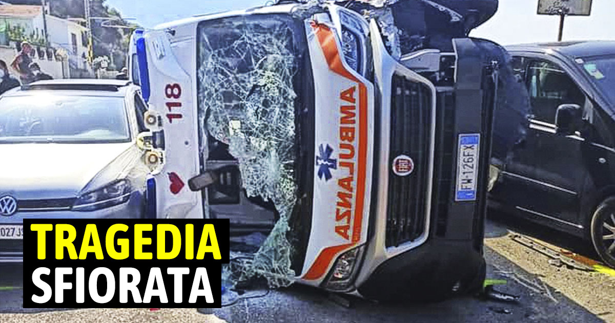 Incidente tra Rodi Garganico e San Menaio: si ribalta un’autoambulanza Incidente tra Rodi Garganico e San Menaio: si ribalta un’autoambulanza