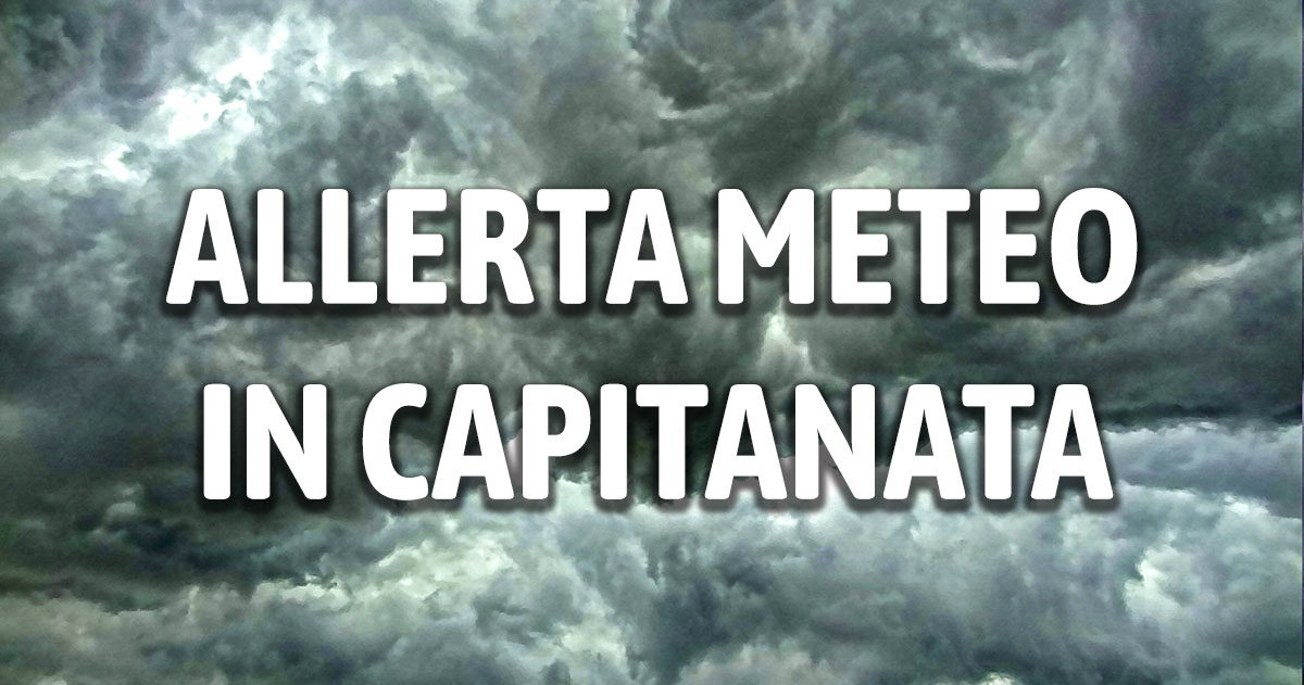 Maltempo in Capitanata, l’allerta meteo diventa arancione: in arrivo temporali Allerta meteo Capitanata