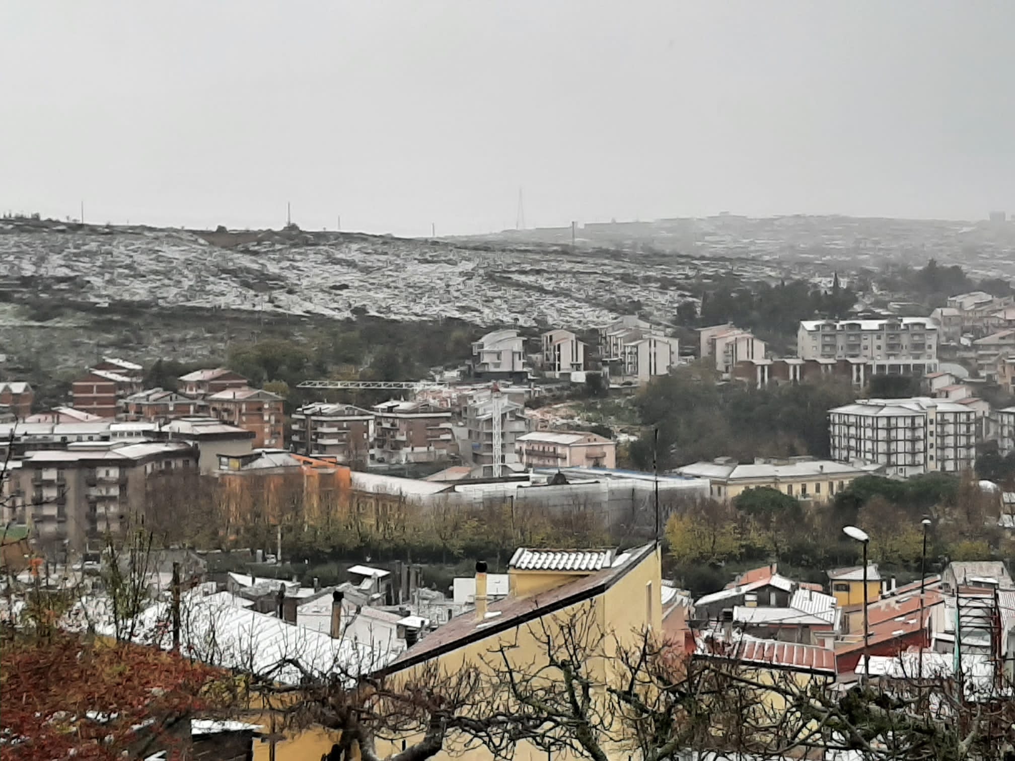Ritorna la neve sul Gargano, imbiancata San Marco in Lamis Ritorna la neve sul Gargano, imbiancata San Marco in Lamis