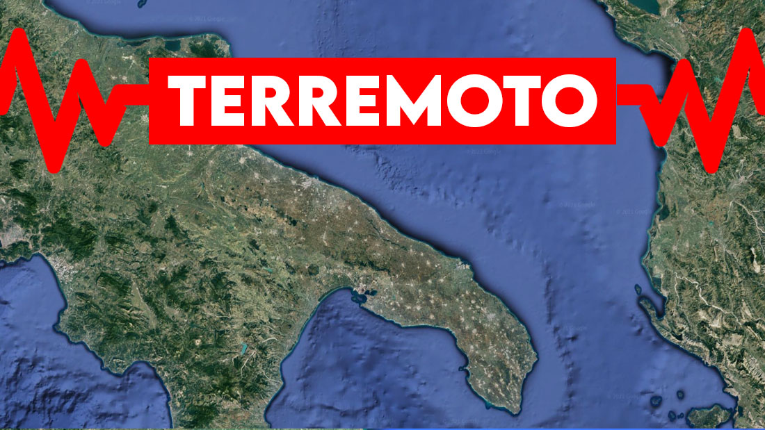 Scossa di terremoto avvertita in tutta la Puglia, epicentro a Creta Scossa di terremoto avvertita in tutta la Puglia, epicentro a Creta
