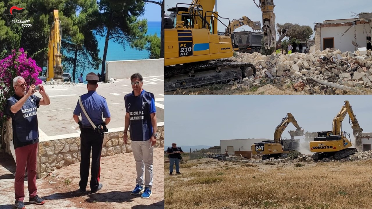 Abusivismo edilizio sul Gargano, abbattuti immobili in zone sottoposte a vincoli Abusivismo edilizio sul Gargano, abbattuti immobili in zone sottoposte a vincoli