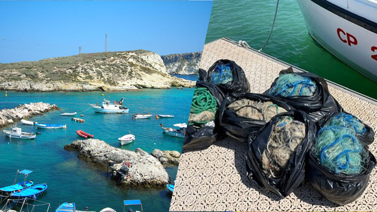 Tremiti, sequestrata enorme rete da pesca abusiva Tremiti, sequestrata enorme rete da pesca abusiva