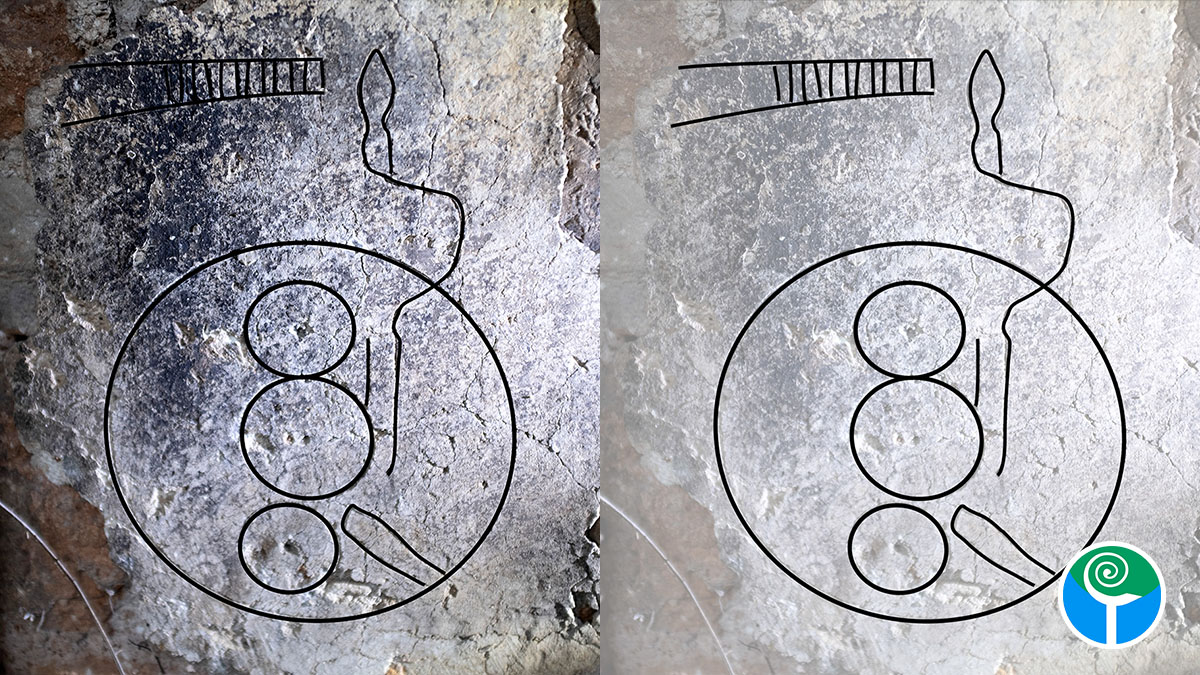 Ischitella, strani simboli emergono sul muro di un mulino ad acqua Ischitella, strani simboli emergono sul muro di un mulino ad acqua