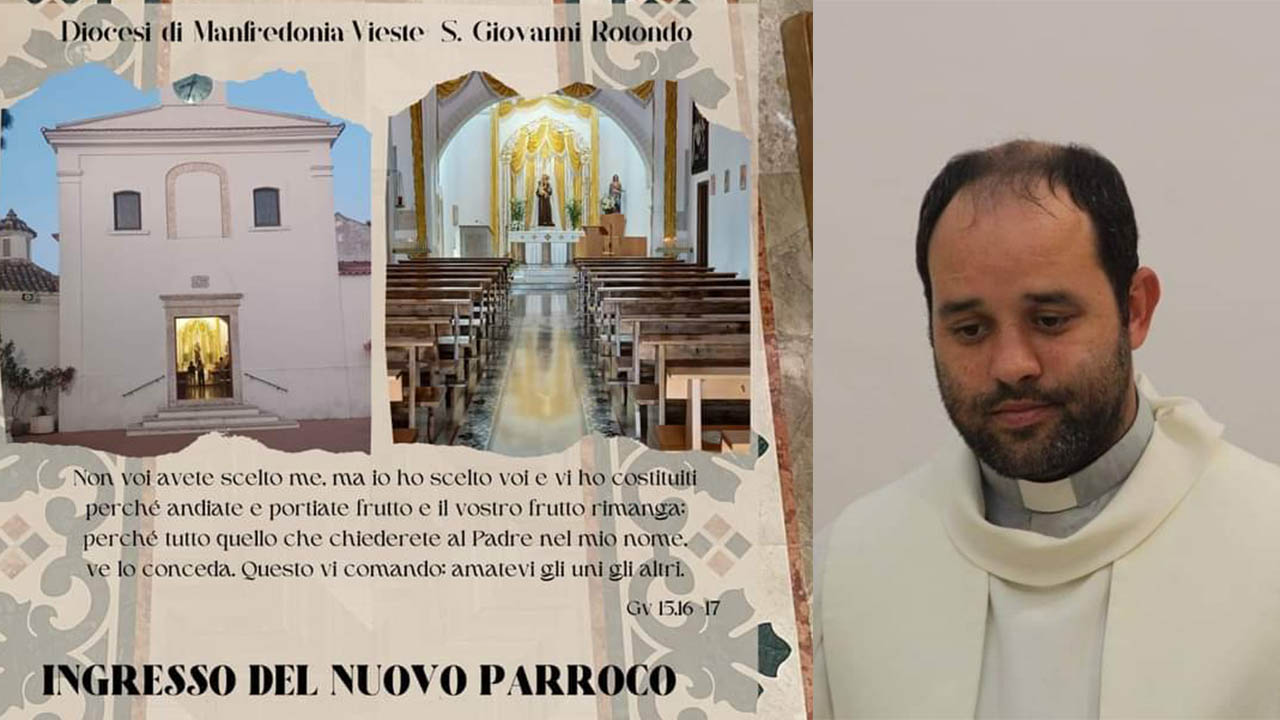 Peschici: l’ingresso del nuovo parroco, arriva Don Michele Peschici: l’ingresso del nuovo parroco, arriva Don Michele