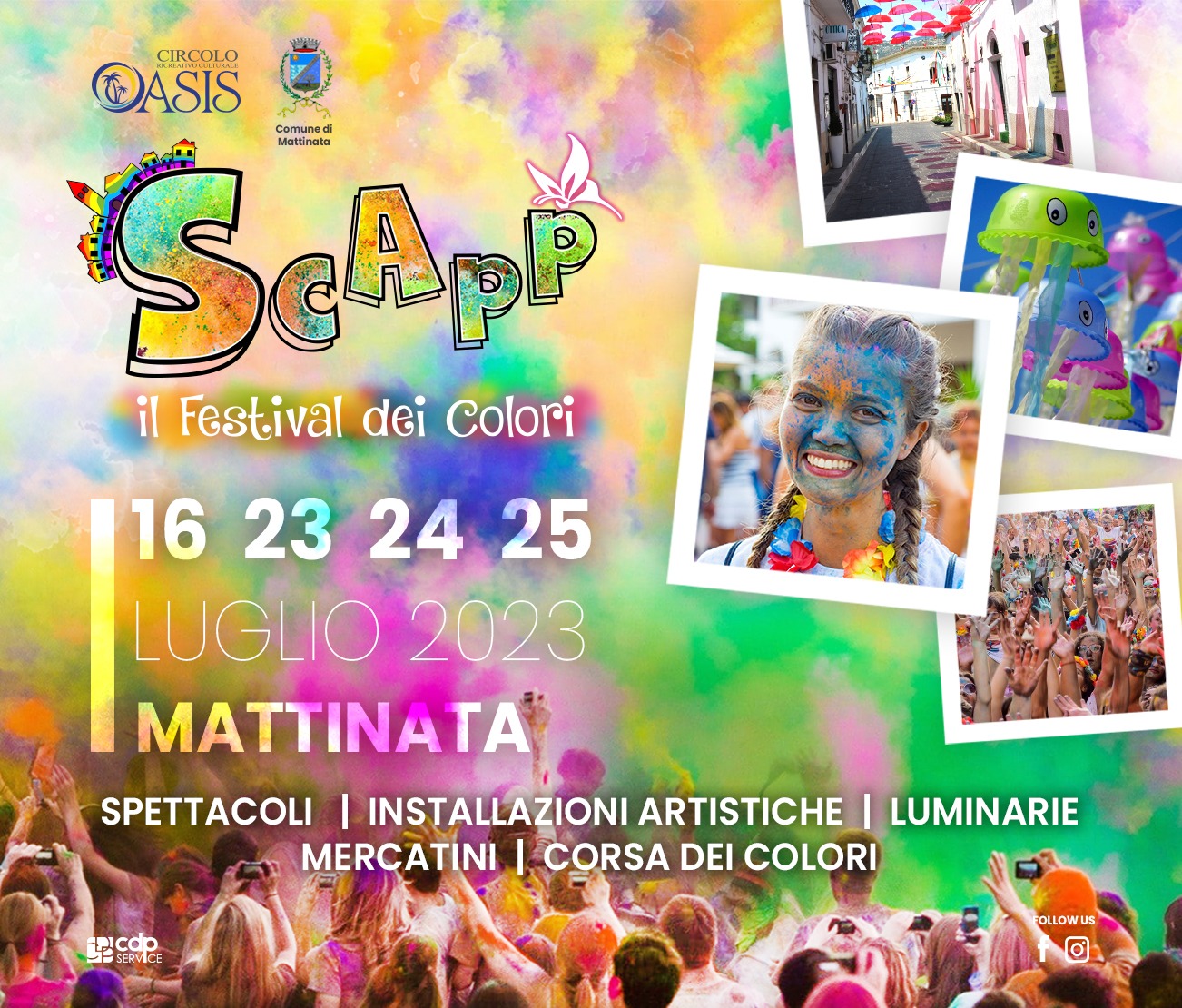 Torna il ‘Festival dei Colori’ a Mattinata: la festa più colorata del Gargano Torna il ‘Festival dei Colori’ a Mattinata: la festa più colorata del Gargano