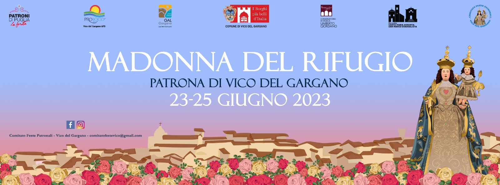 Festa della Madonna del Rifugio, il 23-24 e 25 giugno tre giorni di eventi a Vico del Gargano Festa della Madonna del Rifugio, il 23-24 e 25 giugno tre giorni di eventi a Vico del Gargano