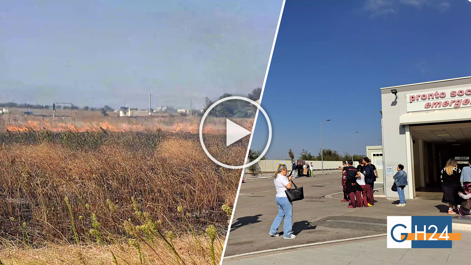 Incendio di sterpaglie vicino il Pronto Soccorso dell’Ospedale Riuniti a Foggia Incendio di sterpaglie vicino il Pronto Soccorso dell’Ospedale Riuniti a Foggia