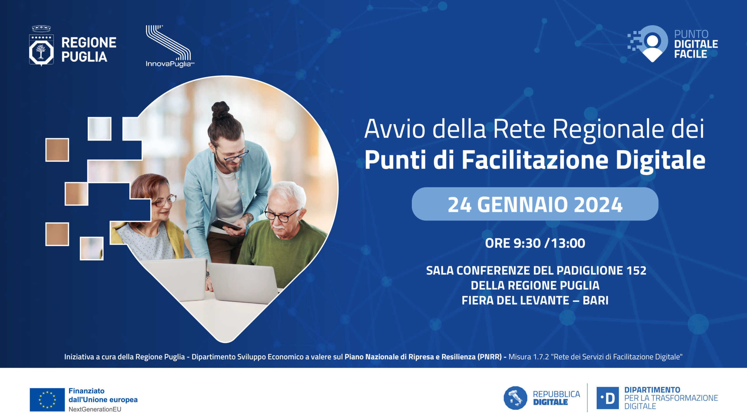 “Rete Regionale dei Punti di Facilitazione Digitale”: a Bari la presentazione del progetto “Rete Regionale dei Punti di Facilitazione Digitale”: a Bari la presentazione del progetto