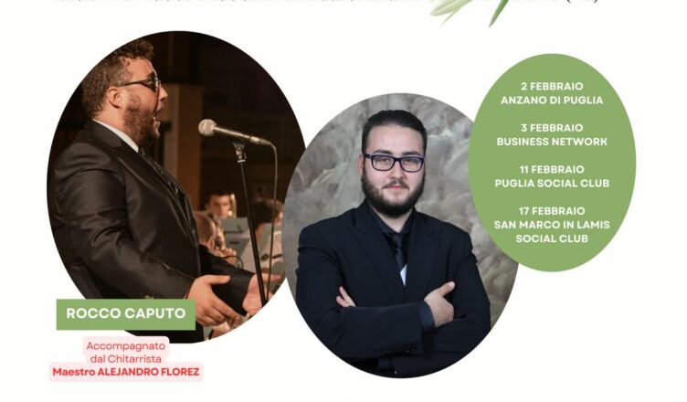 Da Carpino a Melbourne: il bel canto e l’olio del Gargano sbarcano in Australia con il tenore Rocco Caputo. Da Carpino a Melbourne: il bel canto e l’olio del Gargano sbarcano in Australia con il tenore Rocco Caputo.