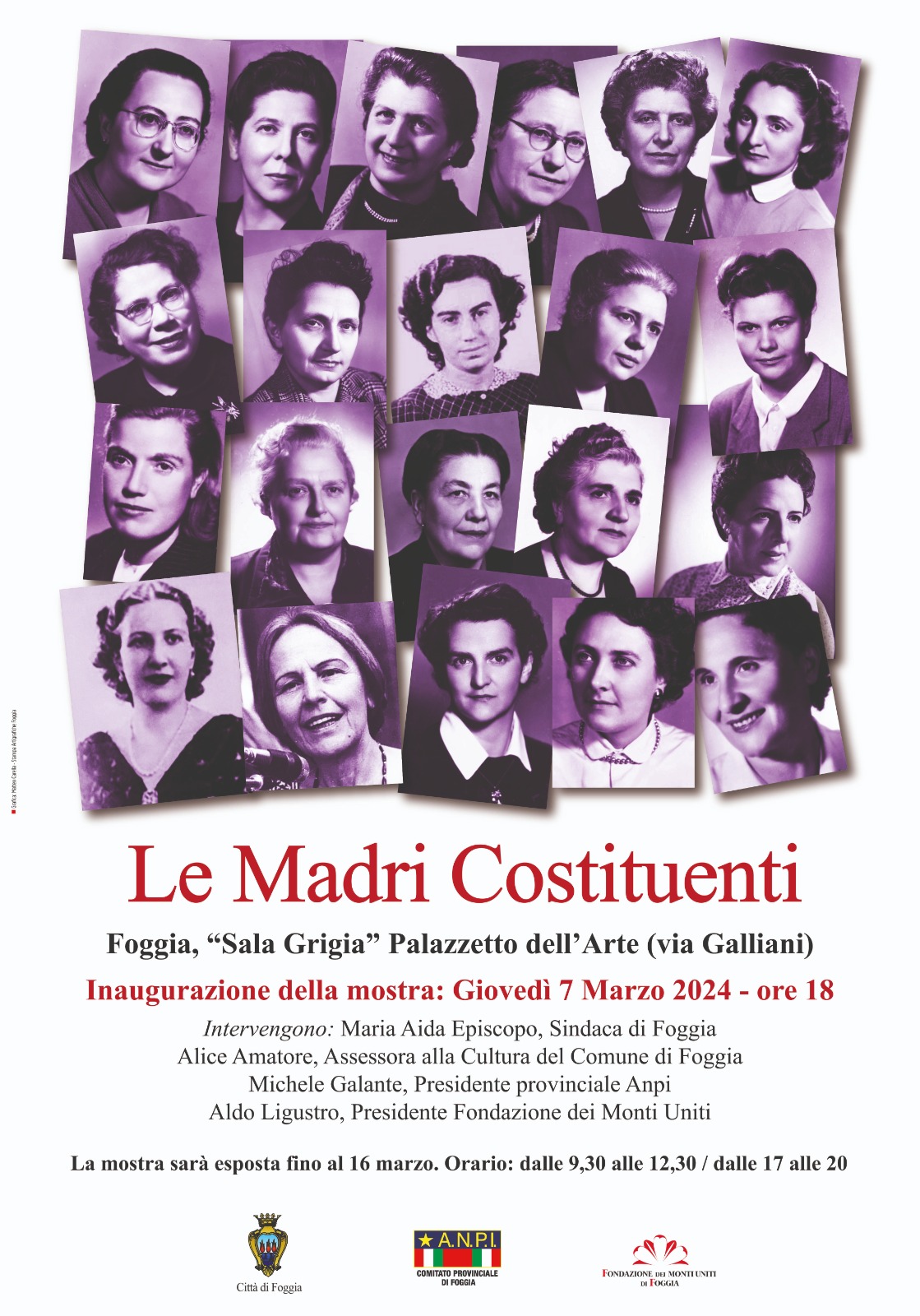 Foggia celebra “Le Madri Costituenti” Foggia celebra “Le Madri Costituenti”