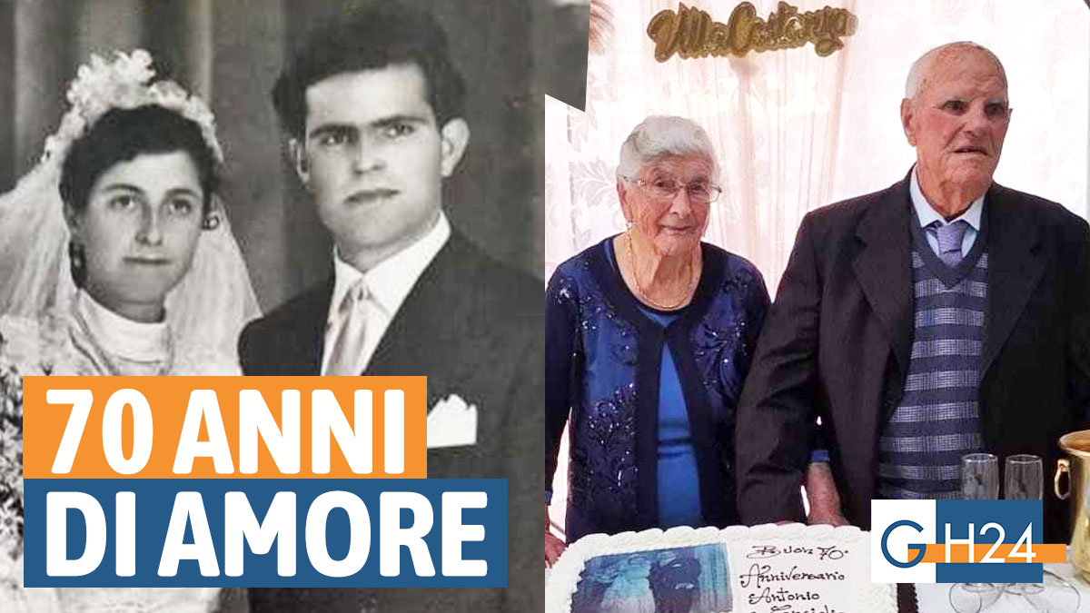 Nozze di titanio ad Ischitella, Maria Consiglia e Antonio festeggiano 70 anni di matrimonio Nozze di titanio ad Ischitella, Maria Consiglia e Antonio festeggiano 70 anni di matrimonio