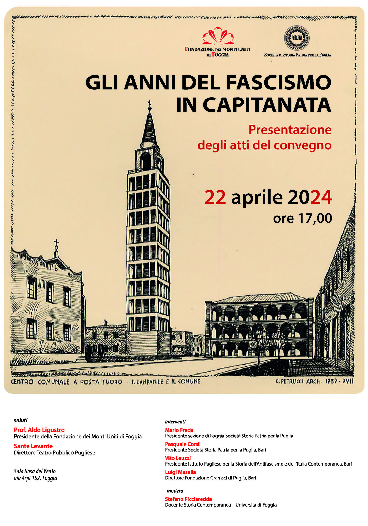 A Foggia un convegno sugli anni del fascismo in Capitanata A Foggia un convegno sugli anni del fascismo in Capitanata