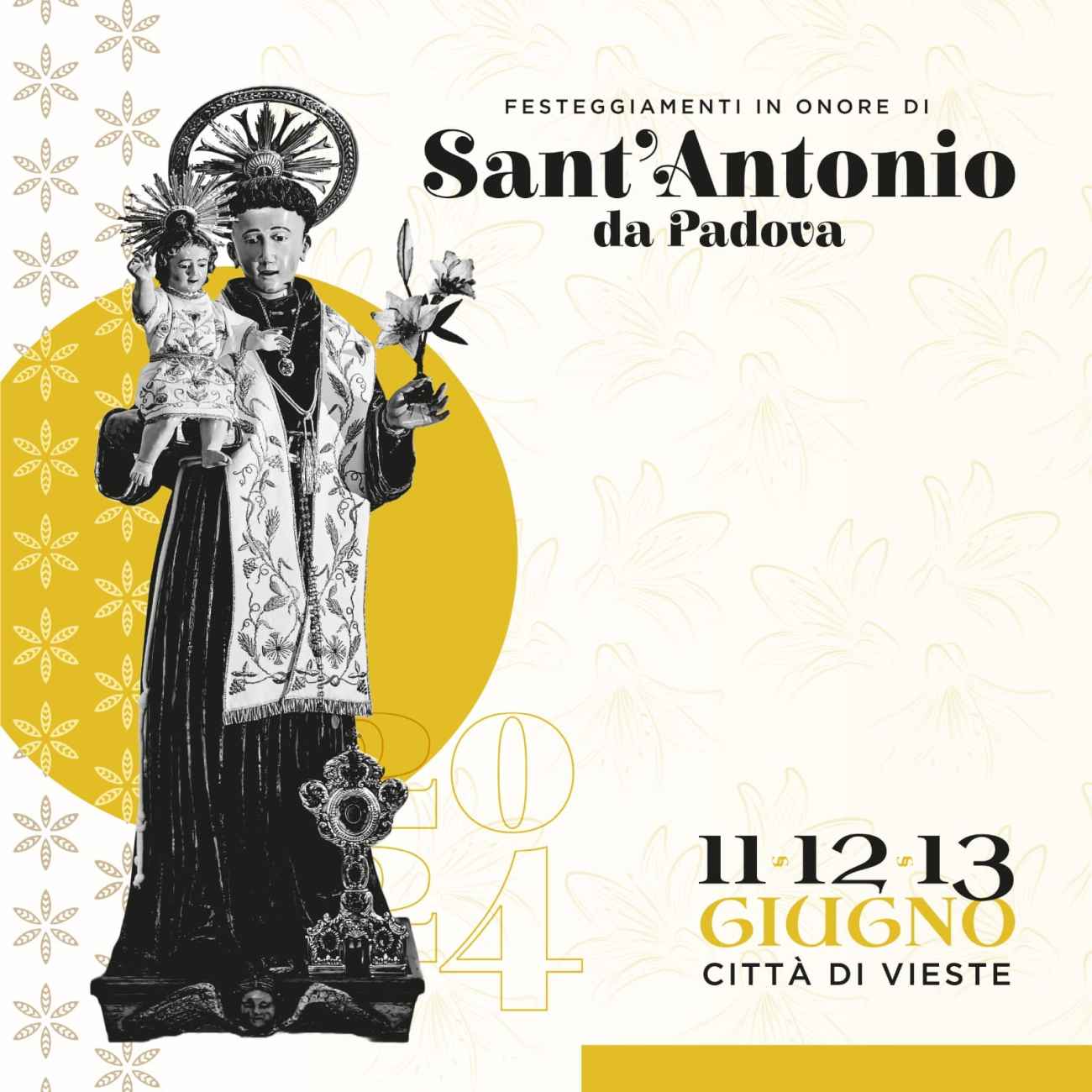 Vieste, festa di Sant’Antonio da Padova: il programma civile e religioso Vieste, festa di Sant’Antonio da Padova: il programma civile e religioso