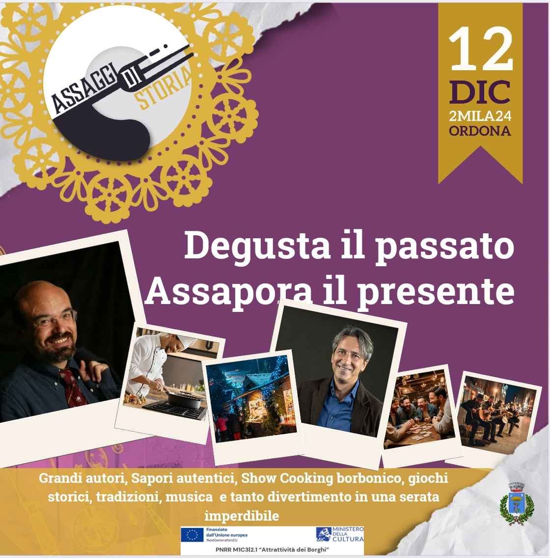Ordona celebra i 250 anni dell’Unione dei 5 Reali Siti Ordona celebra i 250 anni dell’Unione dei 5 Reali Siti