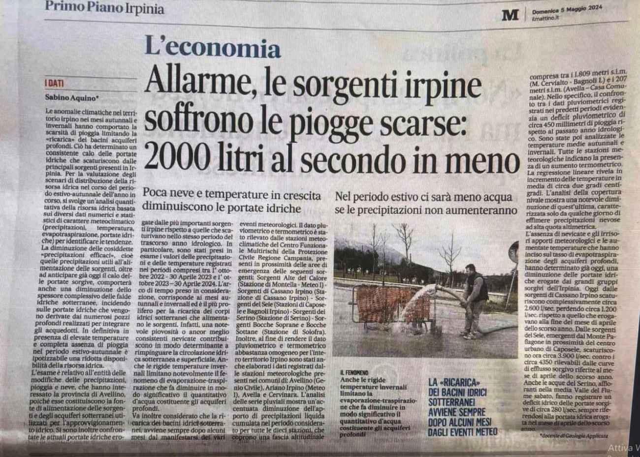 Crisi idrica, Piccoli Comuni Italiani: “Un disastro annunciato nel silenzio colpevole di chi doveva agire” Crisi idrica, Piccoli Comuni Italiani: “Un disastro annunciato nel silenzio colpevole di chi doveva agire”