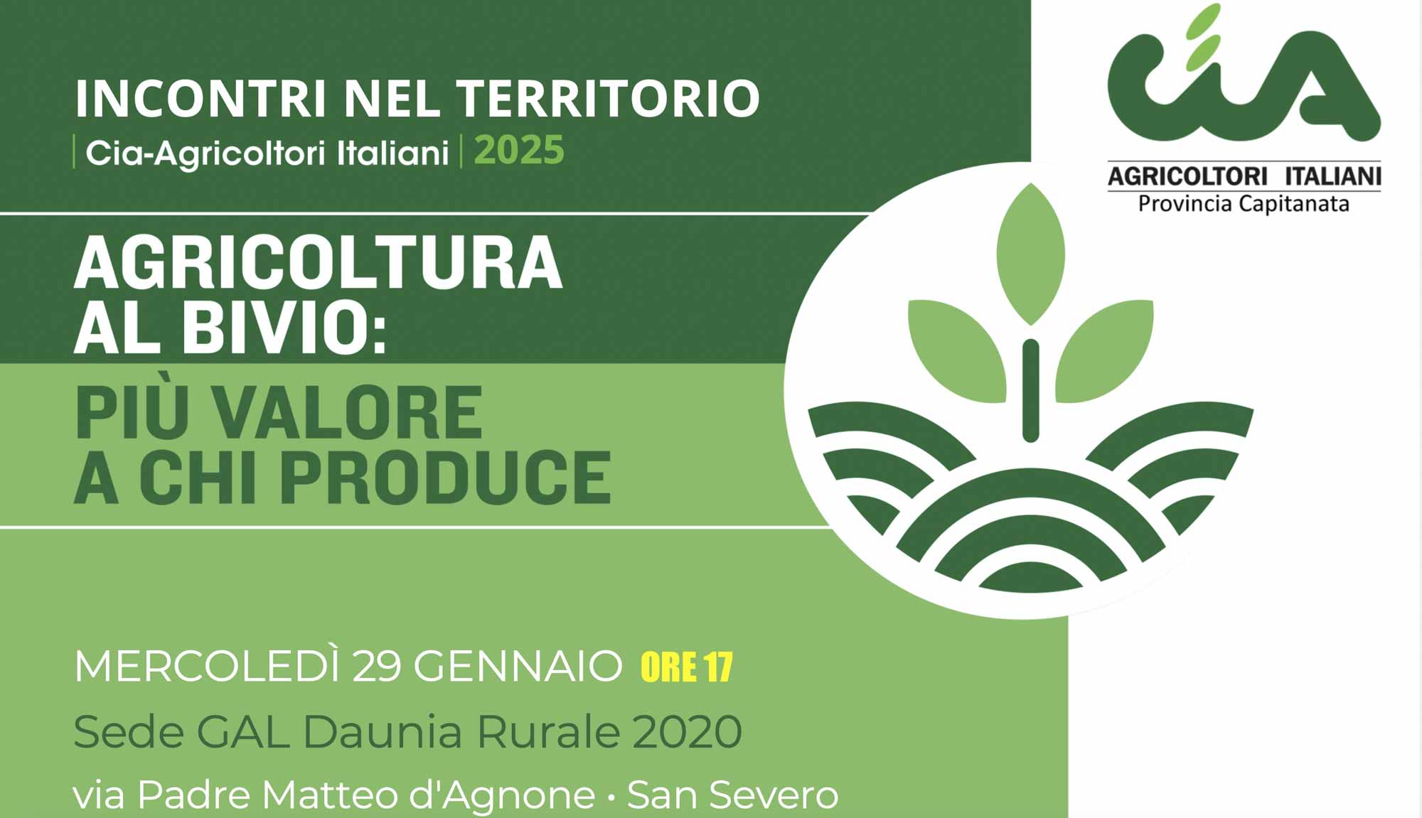 Acqua, prezzi, dazi e costi di produzione: CIA Capitanata si mobilita Acqua, prezzi, dazi e costi di produzione: CIA Capitanata si mobilita