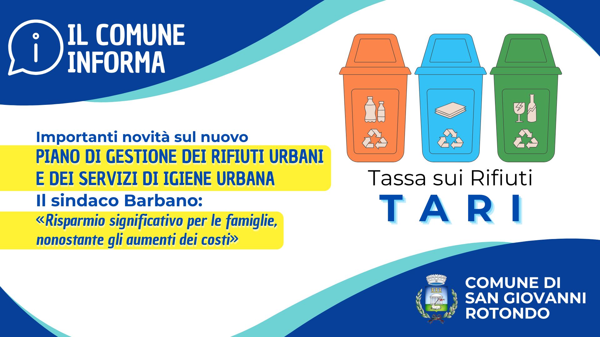 San Giovanni Rotondo, importanti novità sul nuovo Piano di Gestione dei Rifiuti Urbani e Servizi Igiene Urbana San Giovanni Rotondo, importanti novità sul nuovo Piano di Gestione dei Rifiuti Urbani e Servizi Igiene Urbana