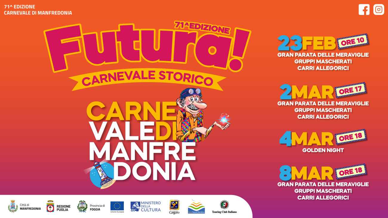 Il Carnevale di Manfredonia “si fa in quattro” date Il Carnevale di Manfredonia “si fa in quattro” date