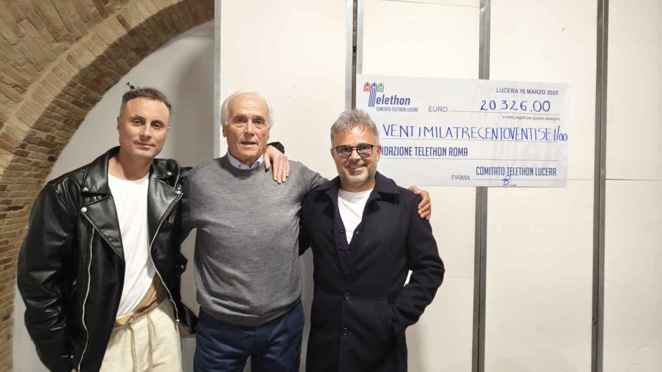 Lucera ha raccolto oltre 20mila euro per Telethon. Ancora la prima città in Capitanata Lucera ha raccolto oltre 20mila euro per Telethon. Ancora la prima città in Capitanata
