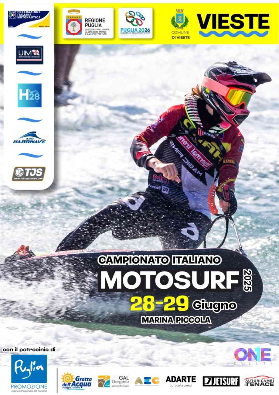 Vieste ospita il Campionato Italiano di Motosurf: sport e mare si incontrano Vieste ospita il Campionato Italiano di Motosurf: sport e mare si incontrano