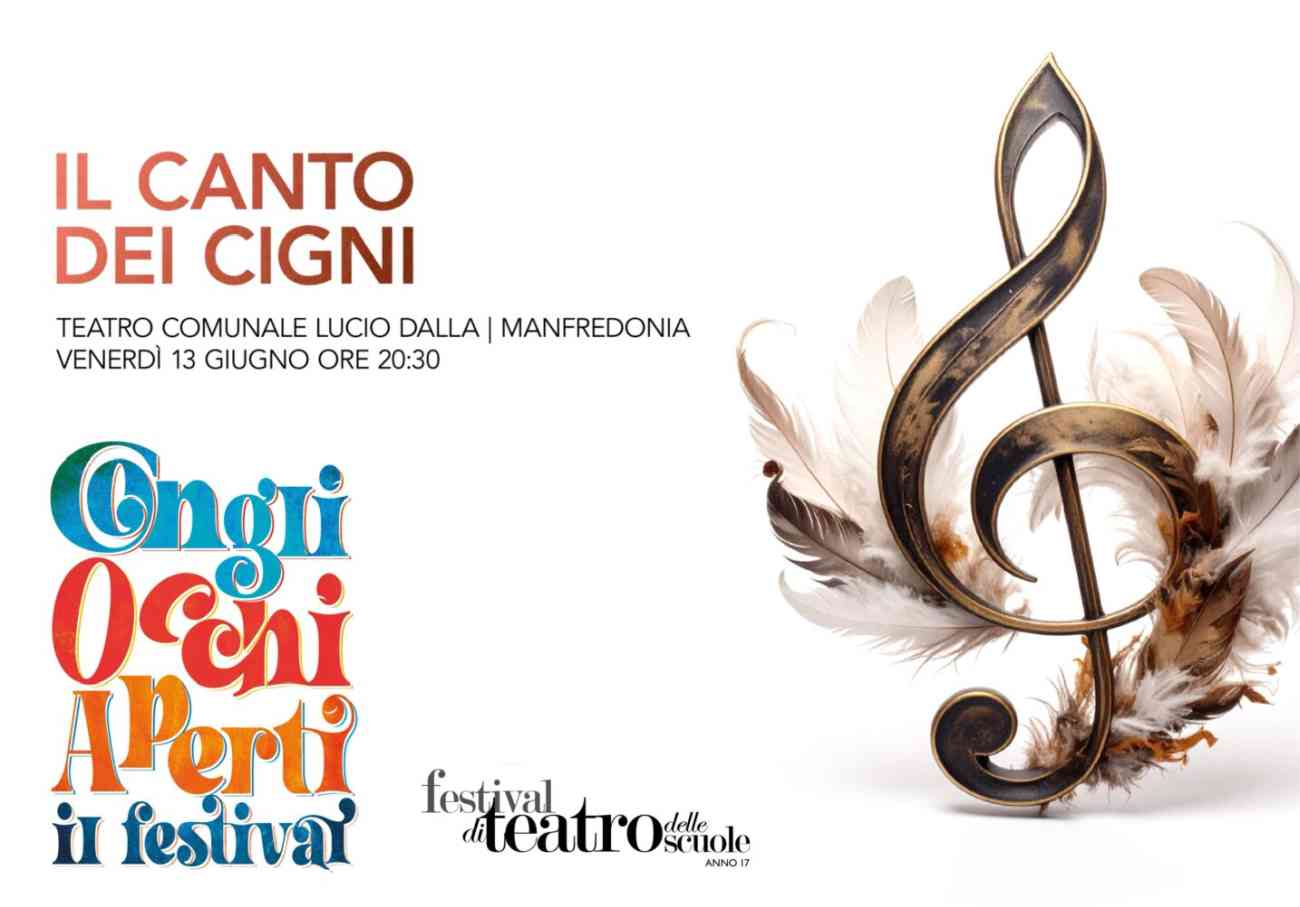Manfredonia, “Con gli Occhi Aperti” chiude l’edizione 2025 con “Il canto dei cigni” Manfredonia, “Con gli Occhi Aperti” chiude l’edizione 2025 con “Il canto dei cigni”