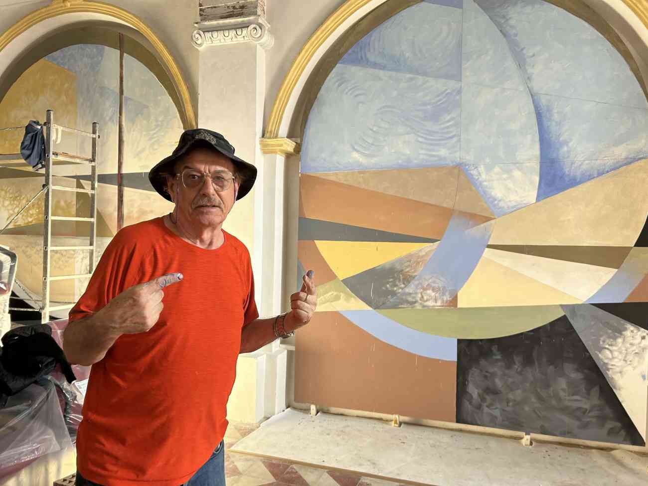 A Rocchetta Sant’Antonio una spoglia chiesa del ‘700 riacquista vita e colori Sergio Michilini