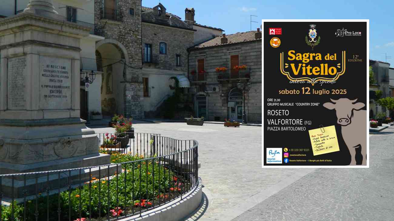 Torna la Sagra del Vitello allo Spiedo a Roseto Valfortore Torna la Sagra del Vitello allo Spiedo a Roseto Valfortore