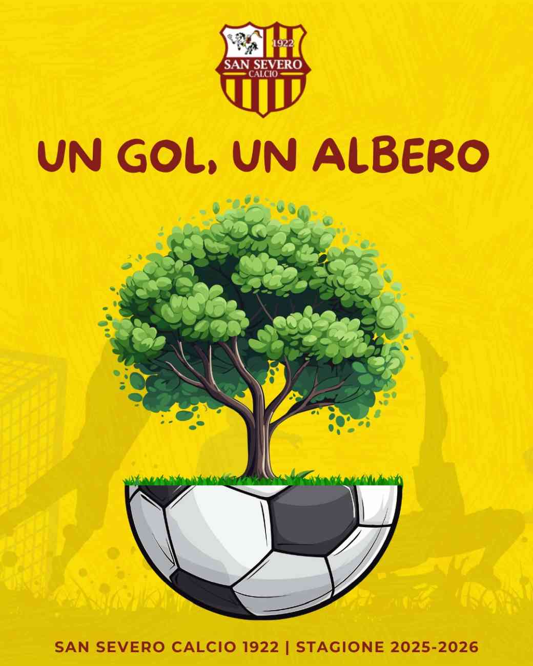 Un albero per ogni gol: Il San Severo Calcio lancia la sua prima campagna sociale della stagione 2025–2026 Un albero per ogni gol: Il San Severo Calcio lancia la sua prima campagna sociale della stagione 2025–2026