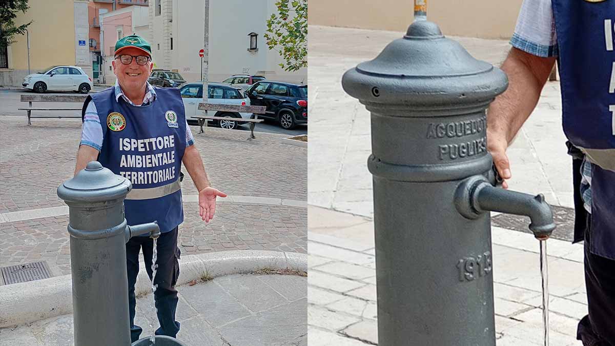 Giuseppe Marasco vince la sua battaglia: riaperte 4 storiche fontane a Manfredonia Giuseppe Marasco vince la sua battaglia: riaperte 4 storiche fontane a Manfredonia