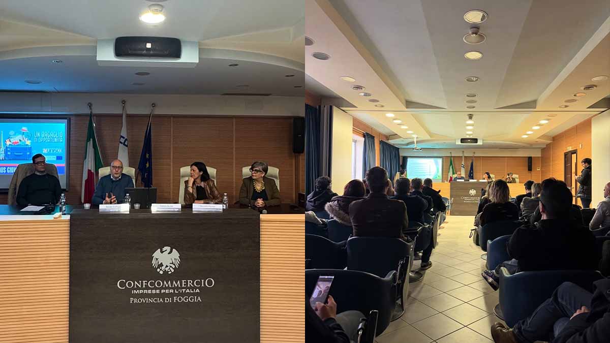 Erasmus per Giovani Imprenditori: grande interesse per l’incontro promosso dai Giovani Imprenditori di Confcommercio Foggia Erasmus per Giovani Imprenditori: grande interesse per l’incontro promosso dai Giovani Imprenditori di Confcommercio Foggia