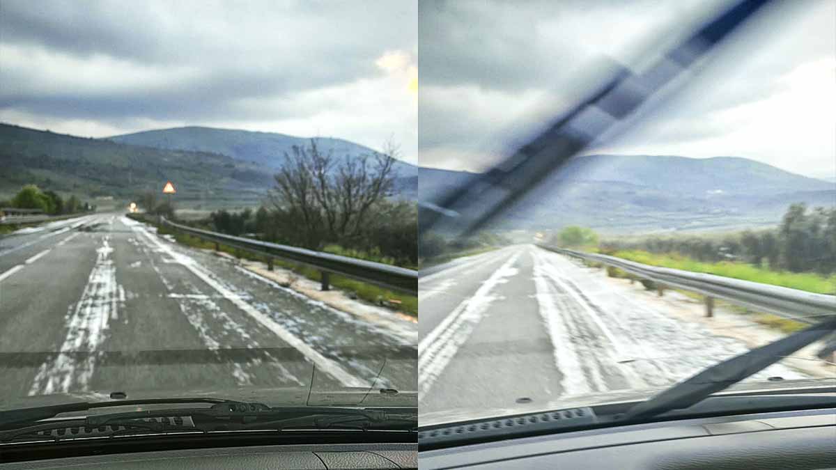La grandine colpisce a macchia di leopardo nel foggiano La grandine colpisce a macchia di leopardo nel foggiano