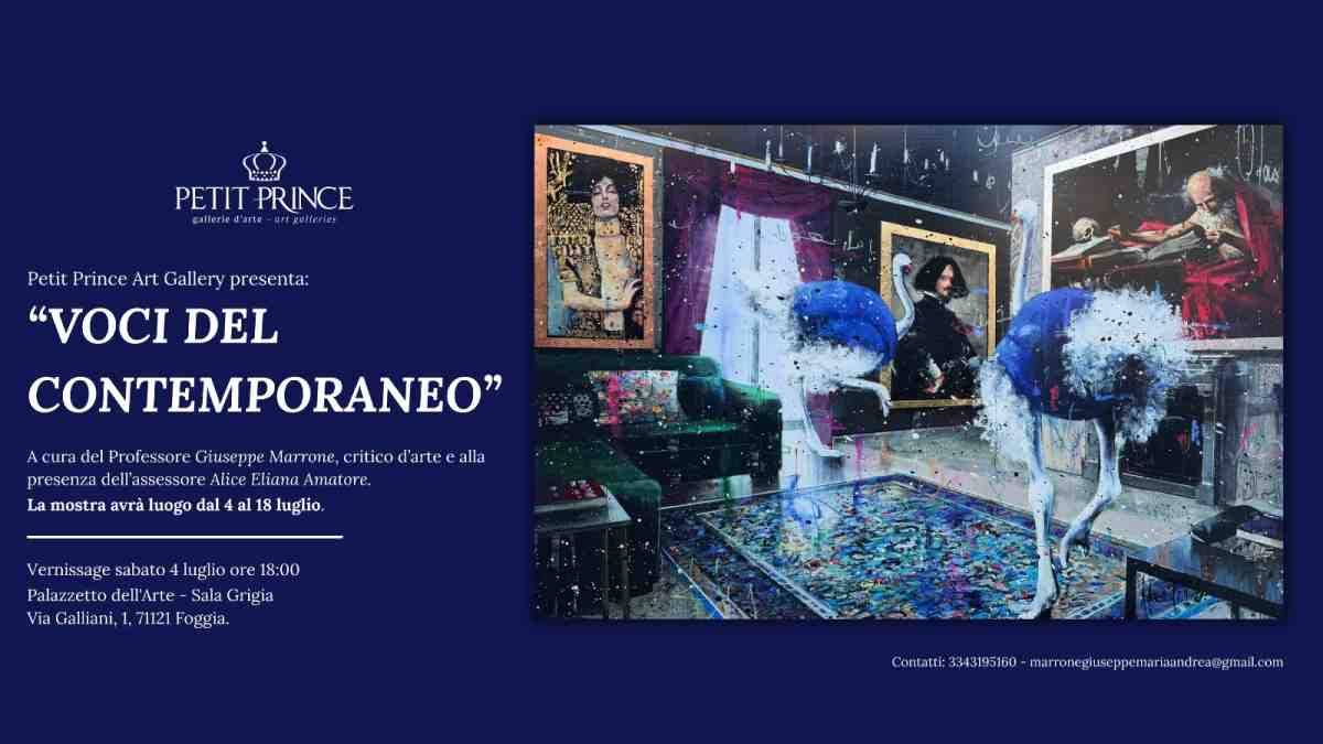 A Foggia la mostra d’arte contemporanea “Voci del contemporaneo”: nove artisti raccontano il presente A Foggia la mostra d’arte contemporanea “Voci del contemporaneo”: nove artisti raccontano il presente
